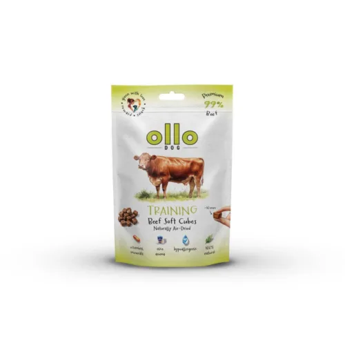 Ollo Air Dried Training Beef Soft Cubes 80 g