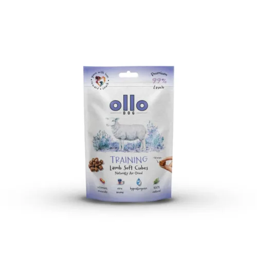 Ollo Air Dried Training Lamb Soft Cubes 80 g