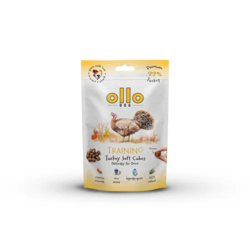 Ollo Air Dried Training Turkey Soft Cubes 80 g