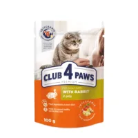 Club4Paws Premium z królikiem w galaretce 100g mokra karma dla kotów dorosłych