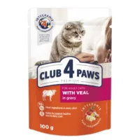 Club4Paws Premium z ciel臋cin膮 w sosie 100g mokra karma dla kot贸w doros艂ych