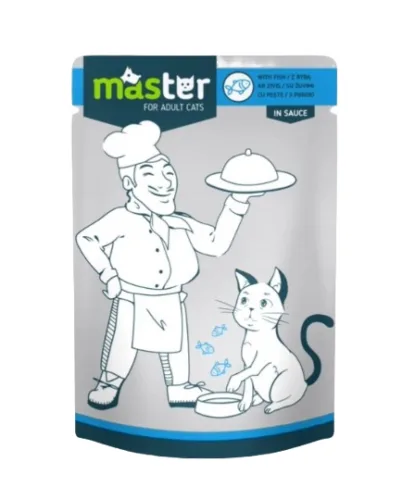 MASTER karma dla kotów z rybami 80g