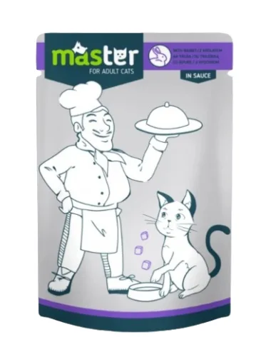 MASTER karma dla kotów z królikiem 80g
