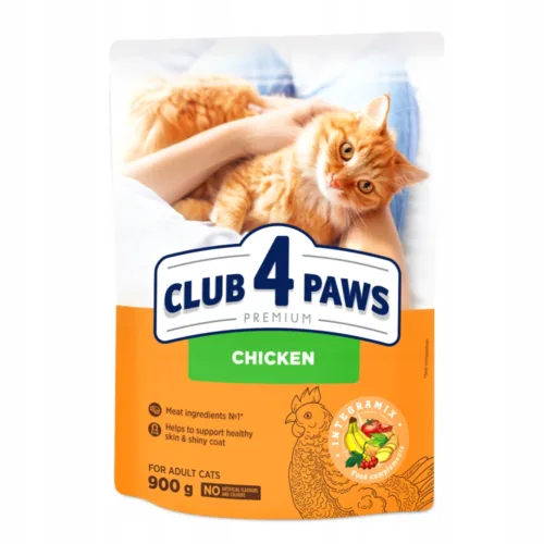 Club4Paws Premium Kurczak 900g sucha karma dla kotów dorosłych