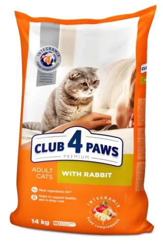 Club4Paws Premium Królik 14kg sucha karma dla kotów dorosłych