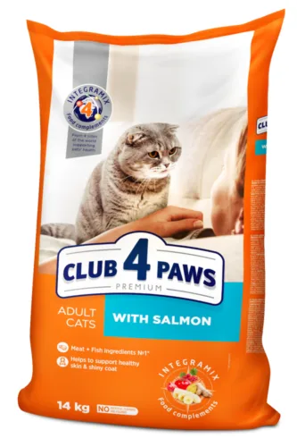 Club4Paws Premium Łosoś 14kg sucha karma dla kotów dorosłych