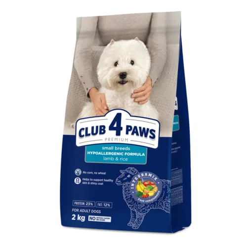 Club4Paws Premium Jagnięcina i ryż S 2kg sucha karma dla psów dorosłych ras małych