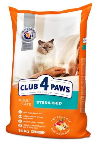 Club4Paws Premium Sterilised Kurczak 14kg sucha karma dla kotów sterylizowanych