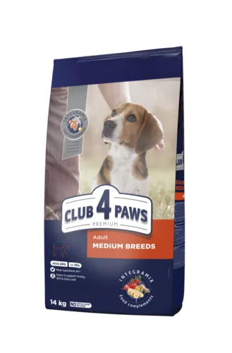 Club4Paws Premium Kurczak i ryż M 14kg sucha karma dla psów średnich ras