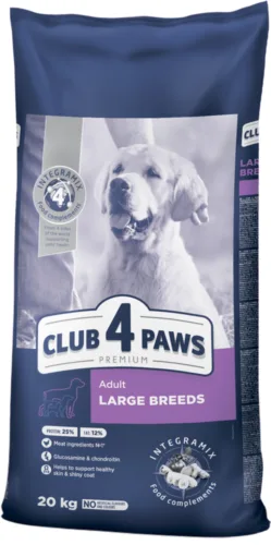 Club4Paws Premium Kurczak i ryż L 20kg sucha karma dla psów dorosłych dużych ras