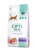 OptiMeal Premium Hairball Control Kaczka 10kg sucha karma dla kotów dorosłych