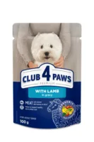 Club4Paws Premium Jagnięcina w sosie 100g karma mokra dla psów dorosłych ras małych