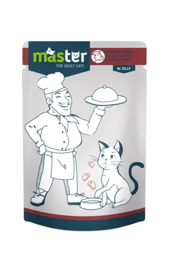 MASTER karma dla kotów z mięsem 80g