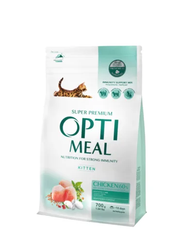 OptiMeal Premium Kurczak 700g sucha karma dla kociąt