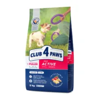 Club4Paws Premium Active S 5kg sucha karma dla aktywnych ps贸w ma艂ych ras