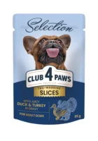 Club4Paws Selection Kaczka i indyk w sosie 85g mokra karma dla psa małych ras