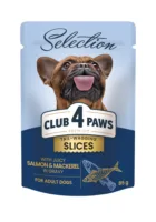 Club4Paws Selection Łosoś i makrela w sosie 85g mokra karma dla psa małych ras