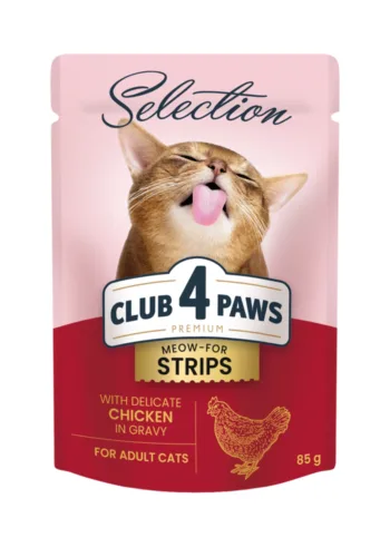 Club4Paws Premium z kurczakiem w sosie 85g mokra karma dla kotów dorosłych