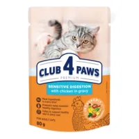 Club4Paws Premium Sensitive digest z kurczakiem w sosie 80g mokra karma dla kot贸w doros艂ych