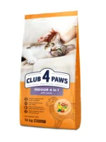 Club4Paws Premium Indoor 4 w 1 Jagni臋cina 14kg sucha karma dla kot贸w doros艂ych