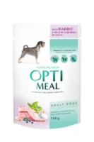 OptiMeal Premium Królik i Jagody 100g karma mokra dla psów dorosłych