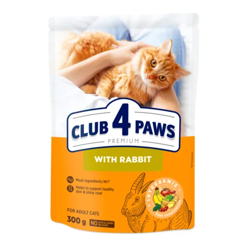 Club4Paws Premium Królik 300g sucha karma dla kotów dorosłych