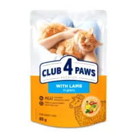 Club4Paws Premium z jagnięciną w sosie 85g mokra karma dla kotów dorosłych