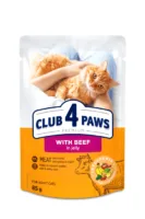 Club4Paws Premium z wo艂owin膮 w galaretce 85g mokra karma dla kot贸w doros艂ych