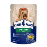 Club4Paws Premium Kaczka w galaretce 100g karma mokra dla szczeniąt ras miniaturowych i małych