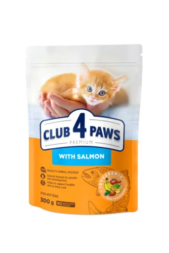 Club4Paws Premium Łosoś 300g sucha karma dla kociąt