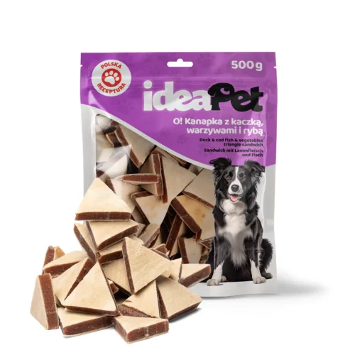 ideaPet Kanapka z kaczką, warzywami i rybą 500g