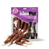 ideaPet Pałeczki wołowe z kaczką i rybą 500g
