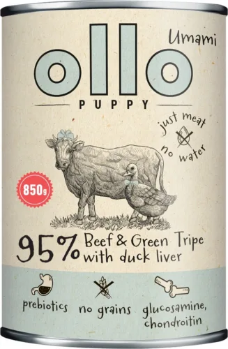 Ollo Umami Puppy Beef & Green Tripe 850g