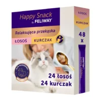 FELIWAY Happy Snack Mix Kurczak i Łosoś 48x15g kremowa przekąska dla kotów na stres