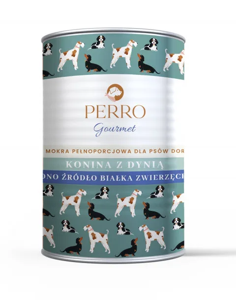 PERRO Gourmet Konina z dynią 400g dla szczeniąt