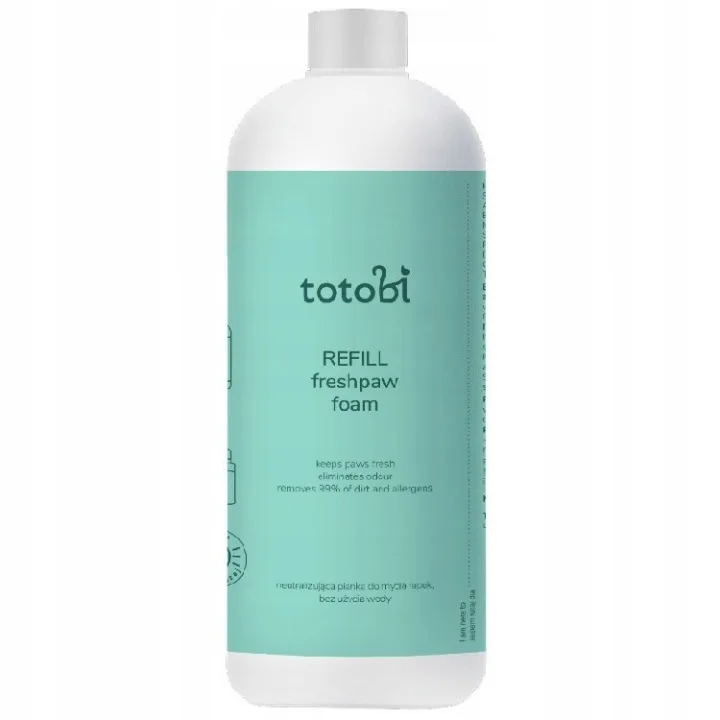 TOTOBI Refill Freshpaw Foam Pianka do mycia łapek dla psa i kota 500ml