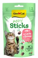 GIMCAT Mini Sticks Łosoś i Komosa 50g mini kabanosy dla kota