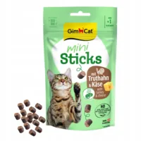 GIMCAT Mini Sticks Indyk i Ser 50g smaczki dla kota