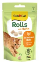 GIMCAT Rolls Kurczak 40g smaczki dla kotów