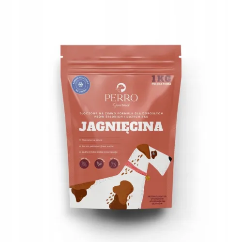 Karma tłoczona na zimno PERRO Gourmet Jagnięcina - dla psów ras M/L 1kg