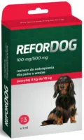 Refordog 100 mg/500 mg krople dla psów o wadze >4–10 kg