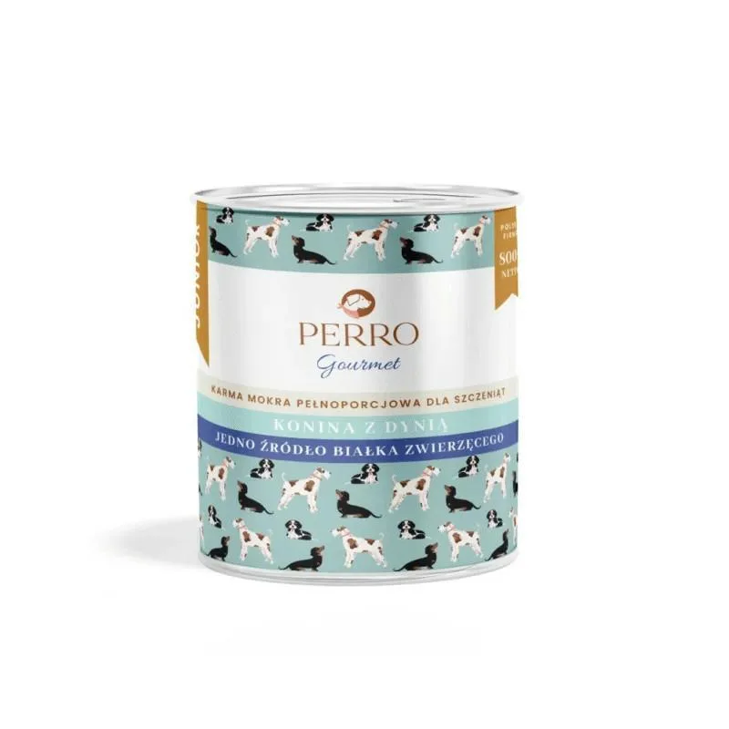 PERRO Gourmet Konina z dynią dla szczeniąt 800g