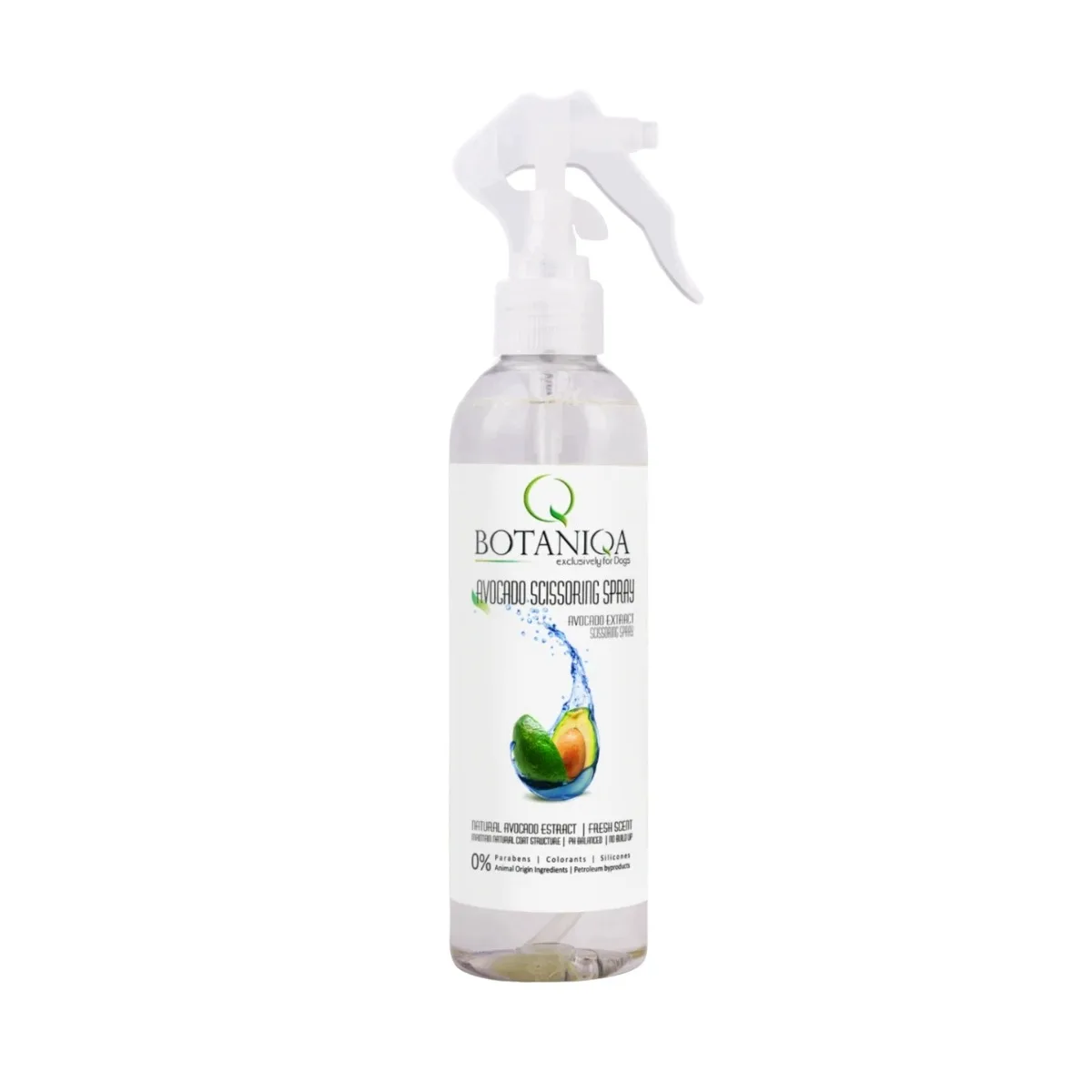 BOTANIQA Avocado Scissoring Spray 250ml spray do strzyżenia nożyczkami i stylizacji sierści psa