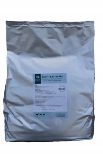 BIOVIT LACTIS PRO 15KG Mieszanka Paszowa dla Krów Owiec Kóz Mlecznych
