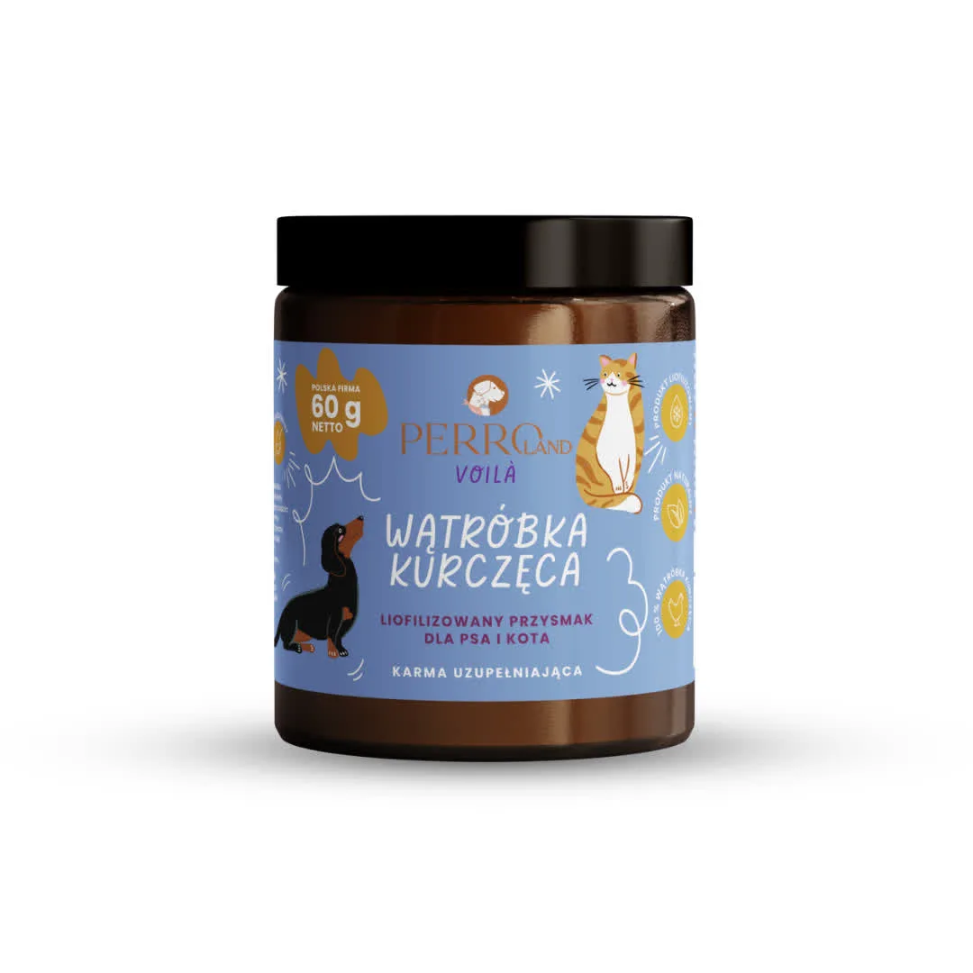 PERROland Voilà Wątróbka Kurczęca Liofilizowana 60 g