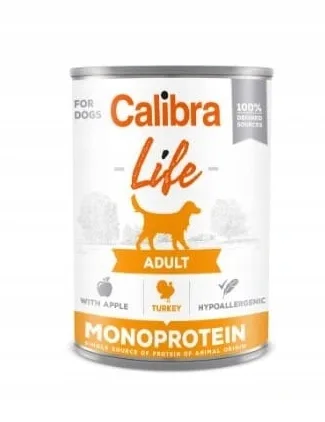 Calibra Dog Life Adult Turkey with Apples Karma dla Psa 400g