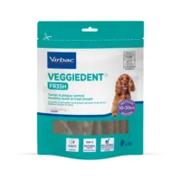 VIRBAC Veggiedent Fresh M dla psów o wadze 10-30kg x 15 sztuk