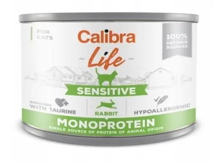 Calibra Cat Life Sensitive Rabbit 200g Królik Mokra karma dla kota