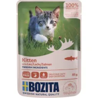 BOZITA Kawałki W Sosie z Łososiem Kitten 85g