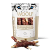 WOOLF Chicken And Rawhide Twister 100g przysmak dla psa